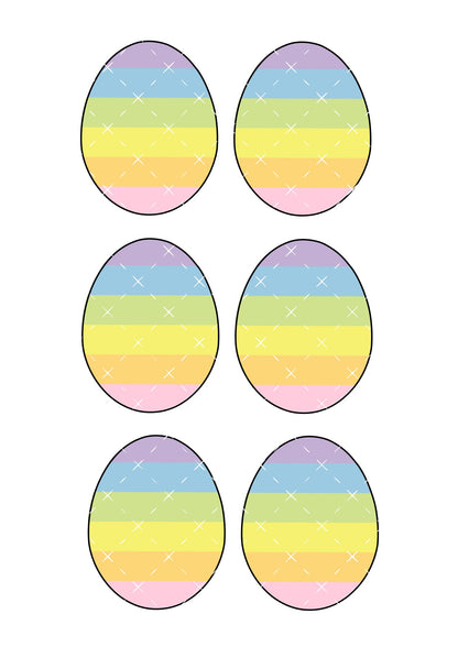 Icing Sheet Paint Palette Easter Egg Shape