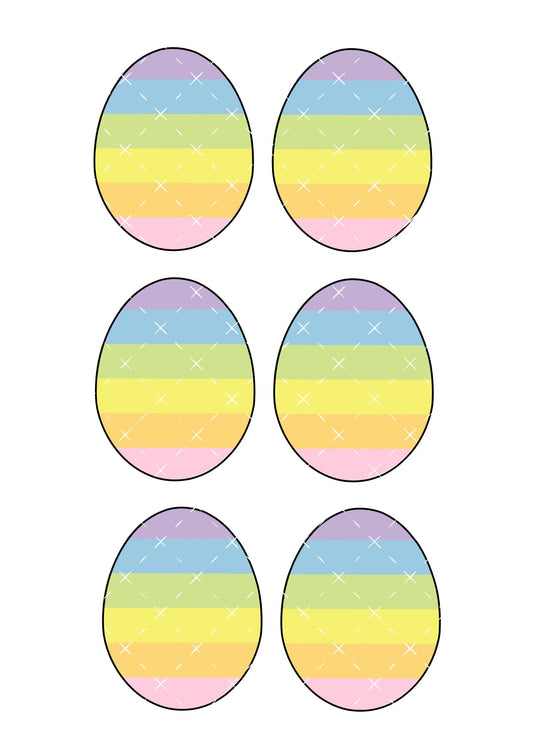 Icing Sheet Paint Palette Easter Egg Shape