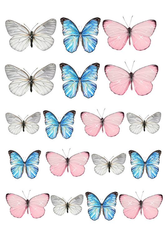 Rice Paper Butterfly Toppers #3