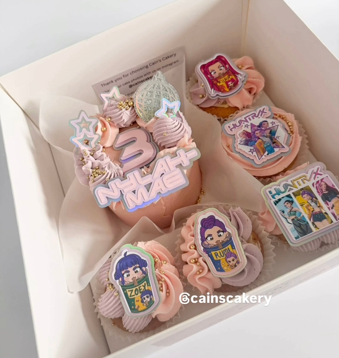 K Pop Card Bento & Cupcake Topper Set