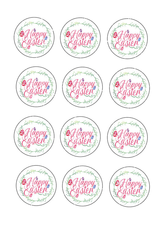 Easter Icing Sheet Cupcake Toppers #3