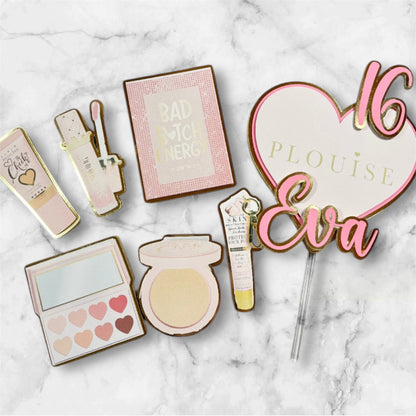 P Louise Card Cake Topper Set #2