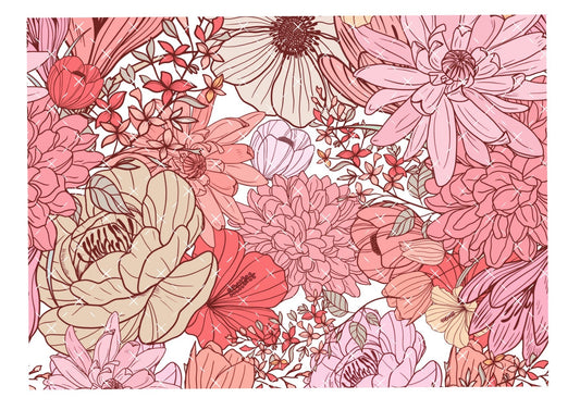 Pink Floral #4 Icing Sheet Wrap