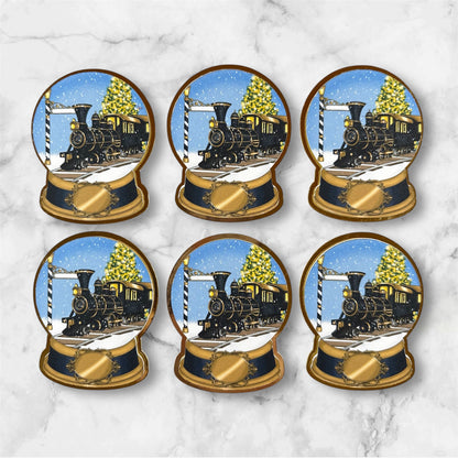 Express Train Card Cupcake Toppers