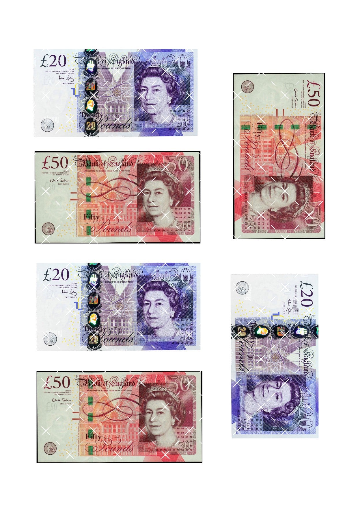 Money Notes Icing Sheet