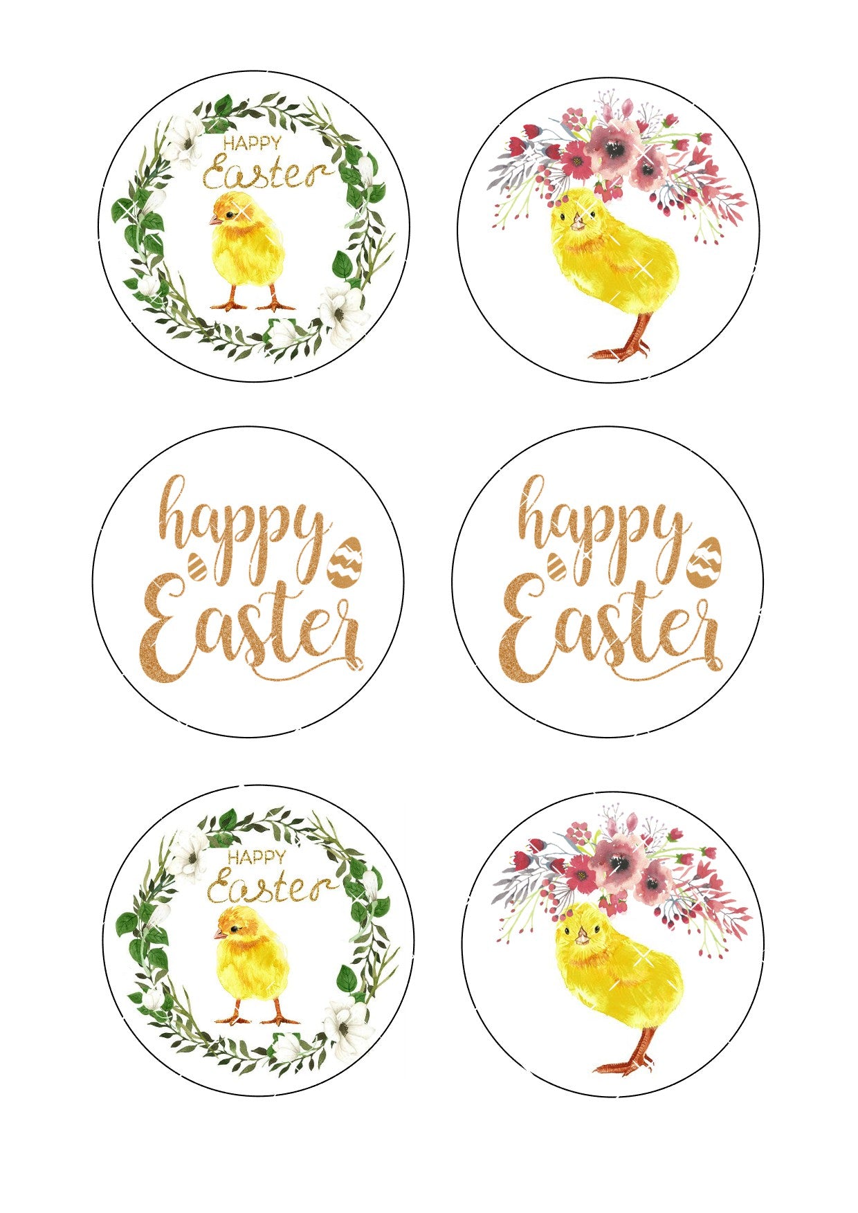 Easter Icing Sheet Cookie Toppers #5