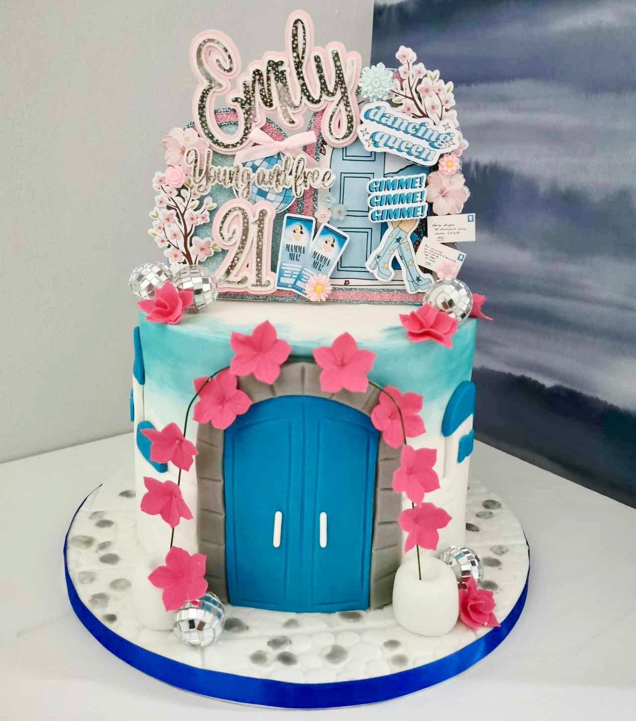 Mamma Mia Multi Layer Show Stopper Card Cake Topper