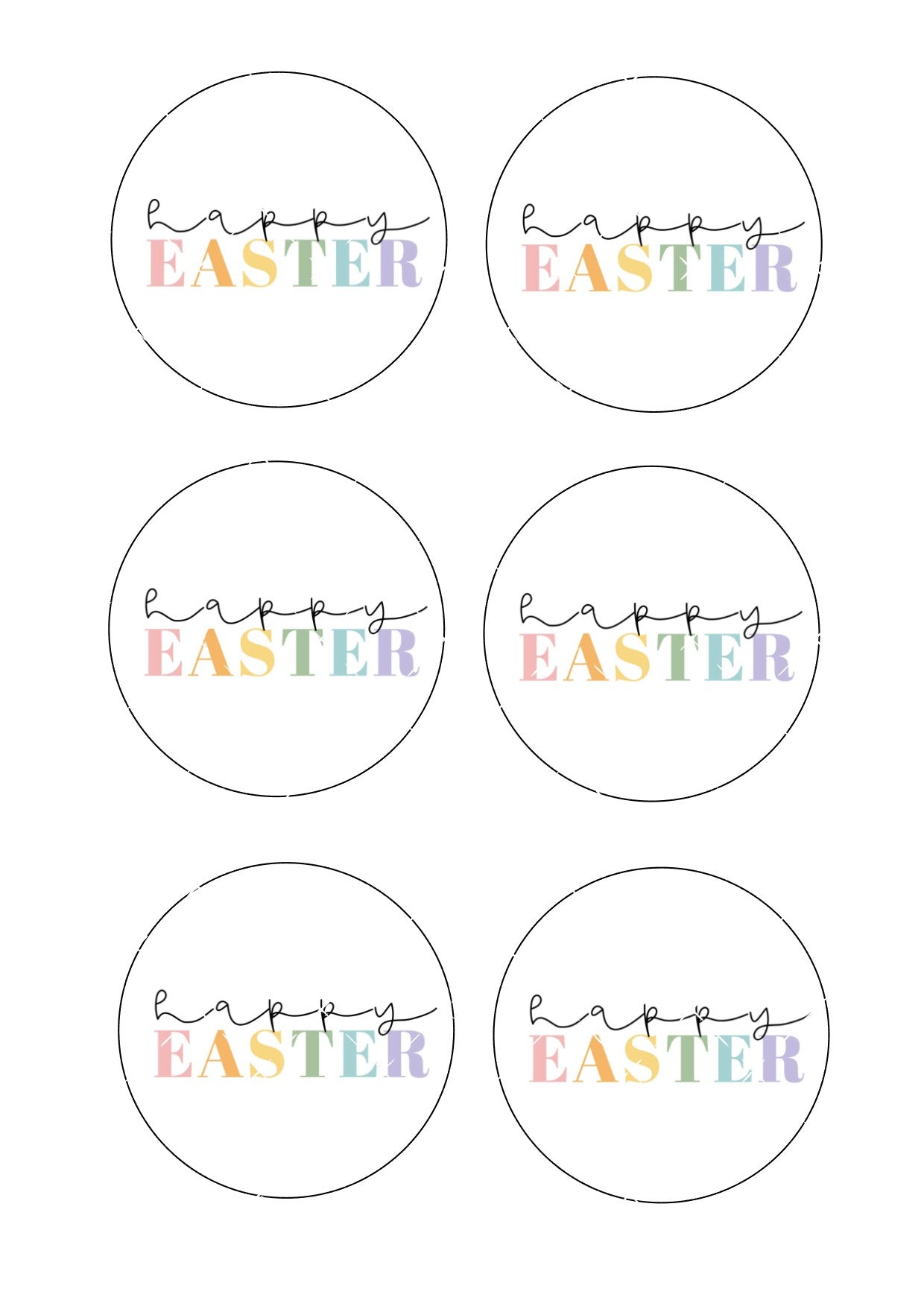 Easter Icing Sheet Cookie Toppers #6