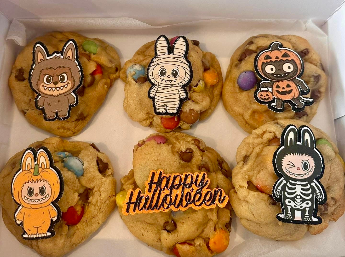 Halloween Doll Card Cupcake Toppers