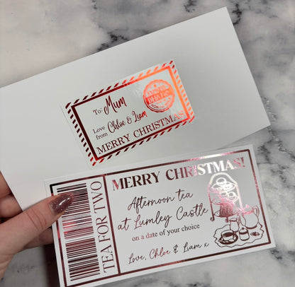 Foil Gift Ticket
