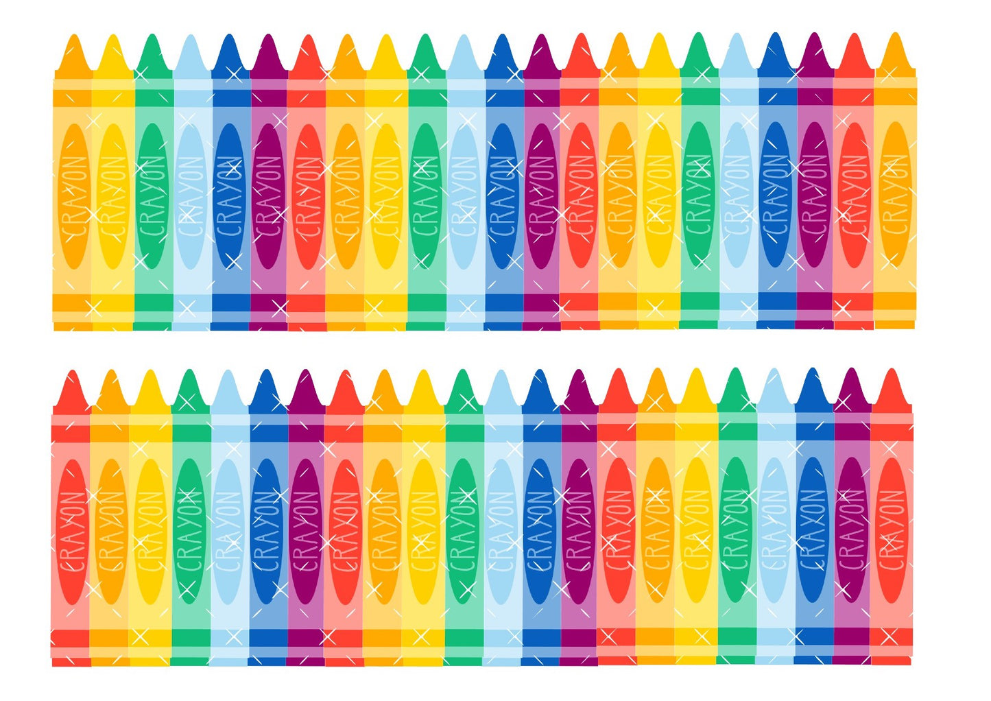 Crayon Icing Sheet