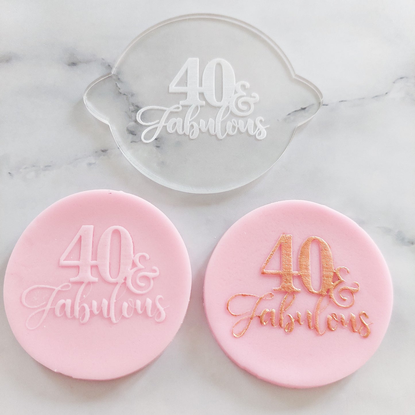 40 & Fabulous Debosser Stamp