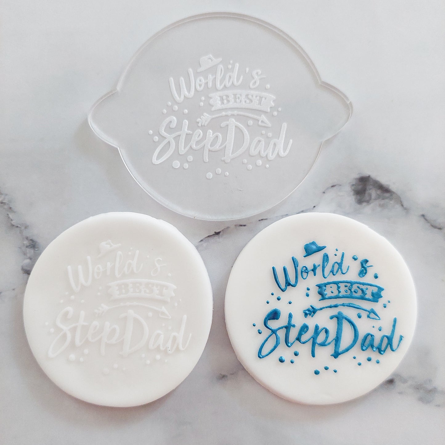 World's Best Step Dad Debosser Stamp