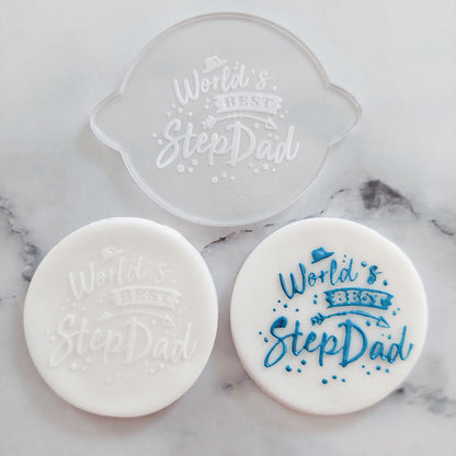 World's Best Step Dad Debosser Stamp