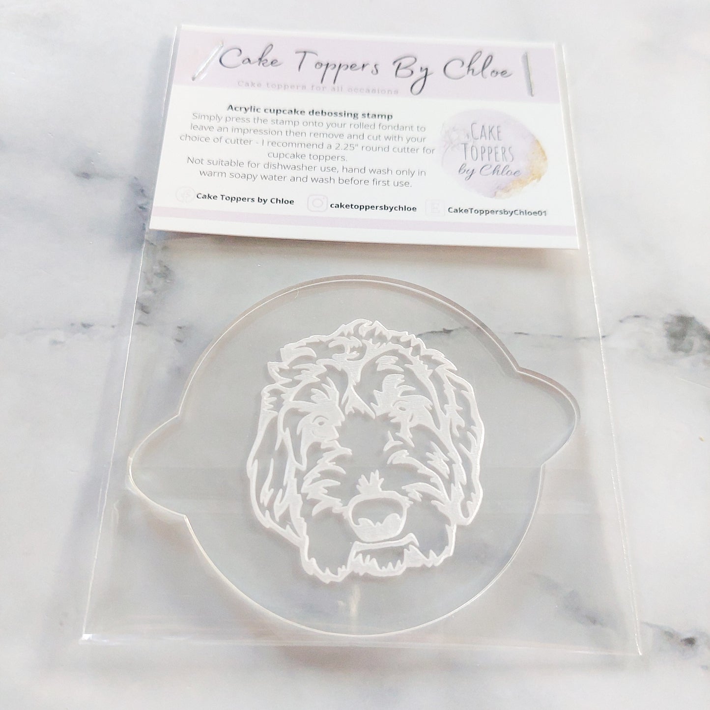 Cockapoo Dog Debosser Stamp