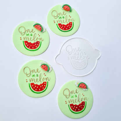 One in a melon Debosser Stamp