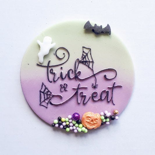 Trick or Treat Debosser Stamp