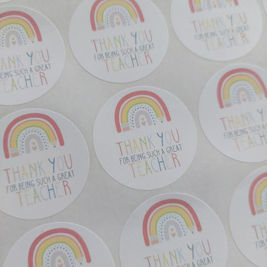 Thank you teacher Stickers