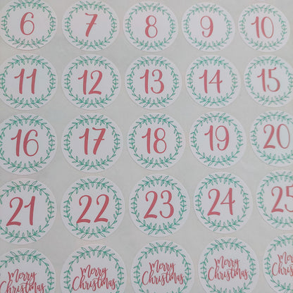 Christmas Advent Stickers #2