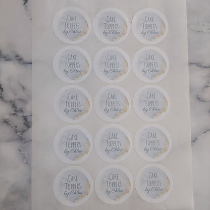 Round Logo Stickers