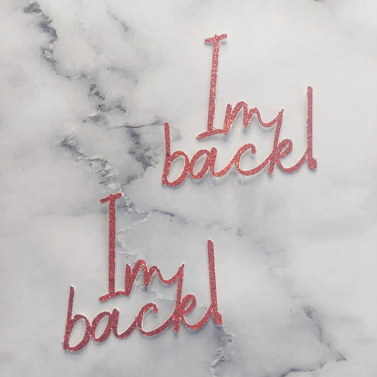 I'm back! Card Cupcake Topper