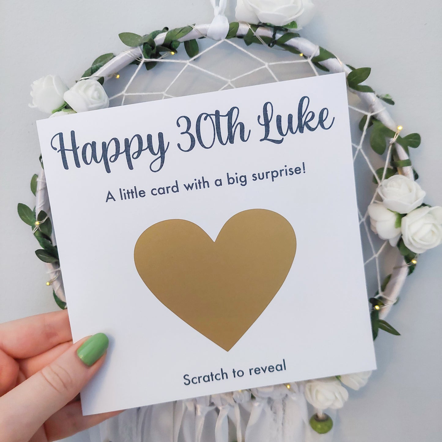 Custom Scratch Card Printed Greeting Card