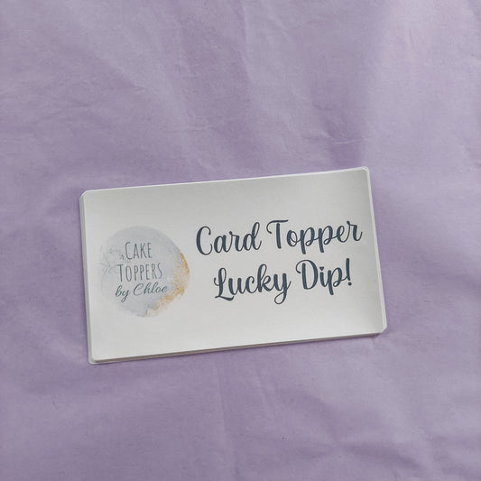 Card Cake Topper Lucky Dip