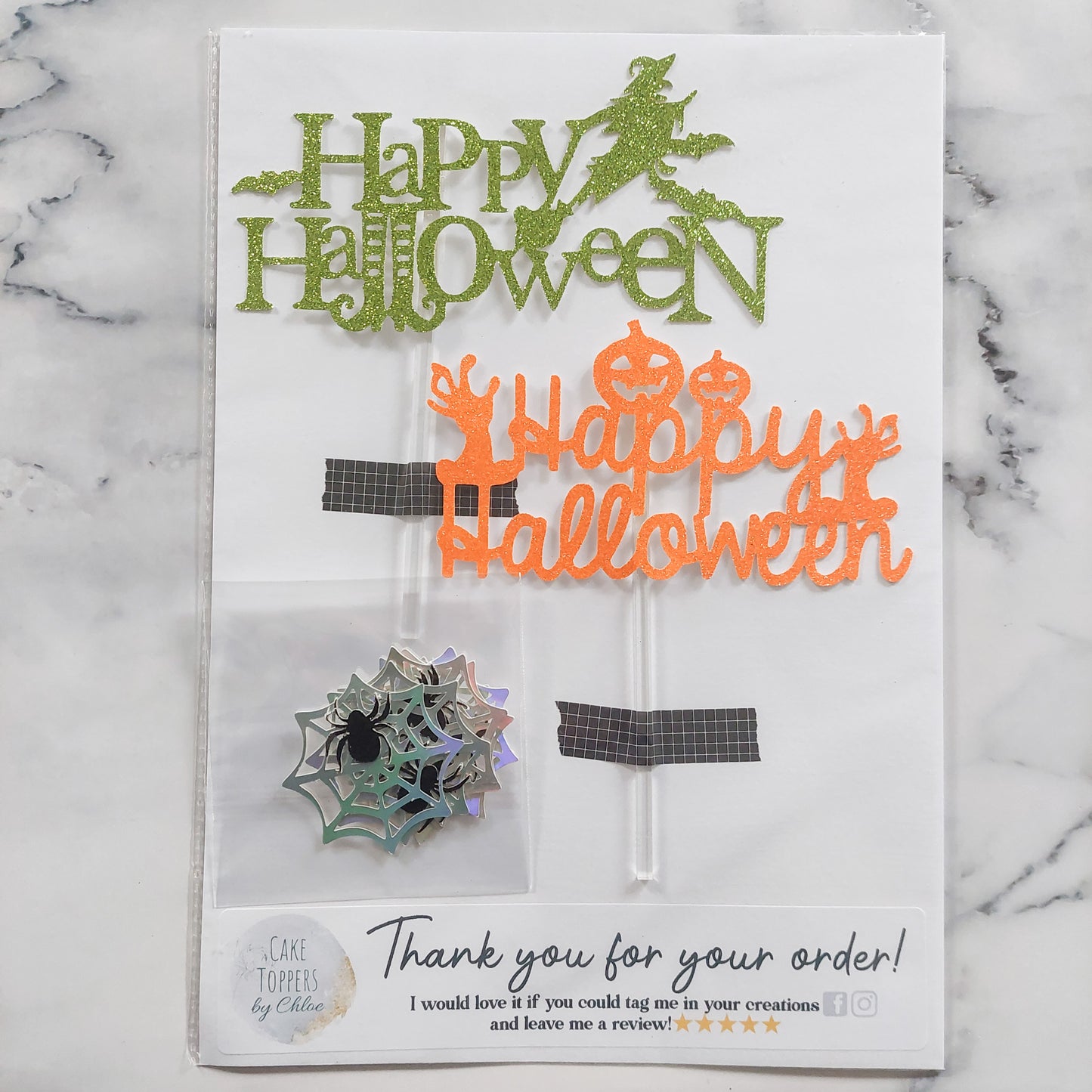 Halloween Card Cake Topper Lucky Dip