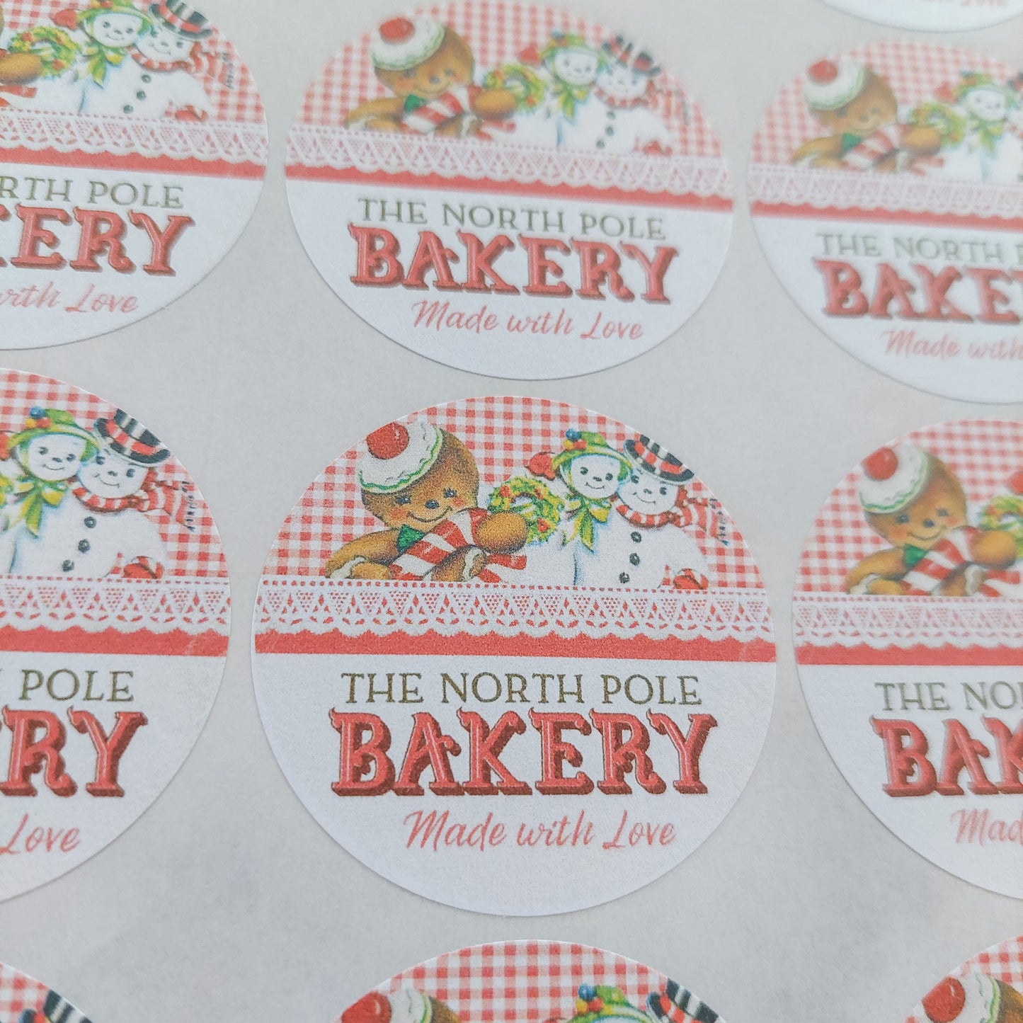 North Pole Bakery Stickers