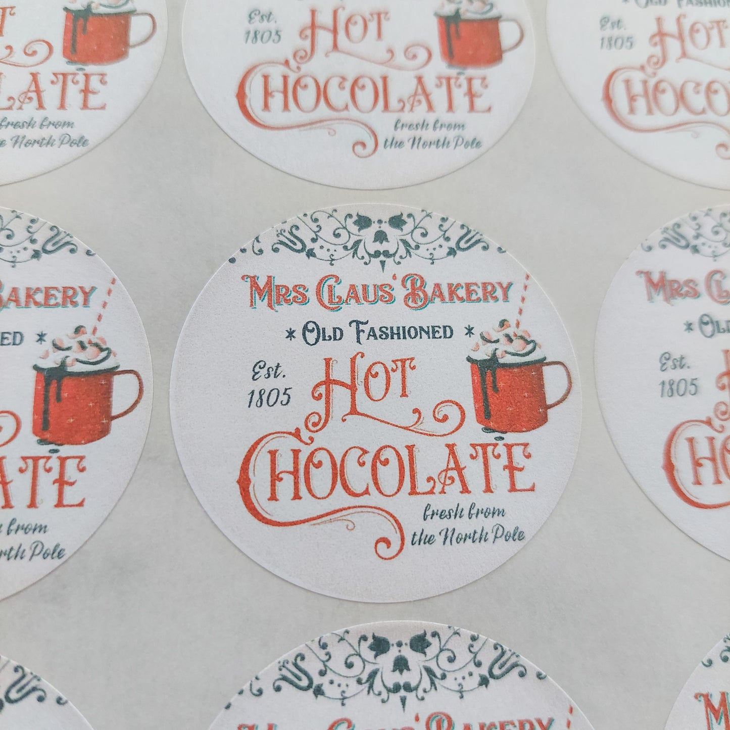 Mrs Claus Bakery Stickers