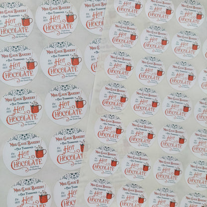 Mrs Claus Bakery Stickers