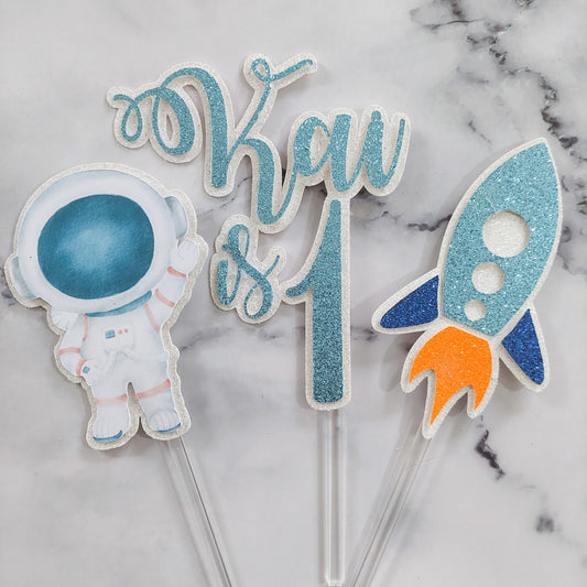 Space themed Cake Toppers