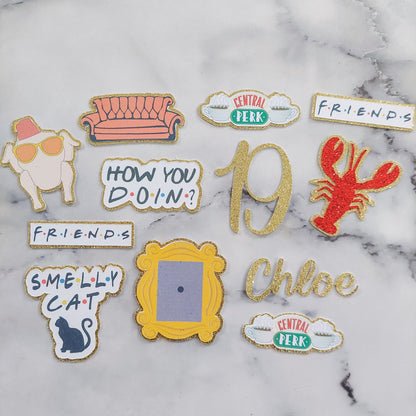 Friends Card Cupcake Toppers