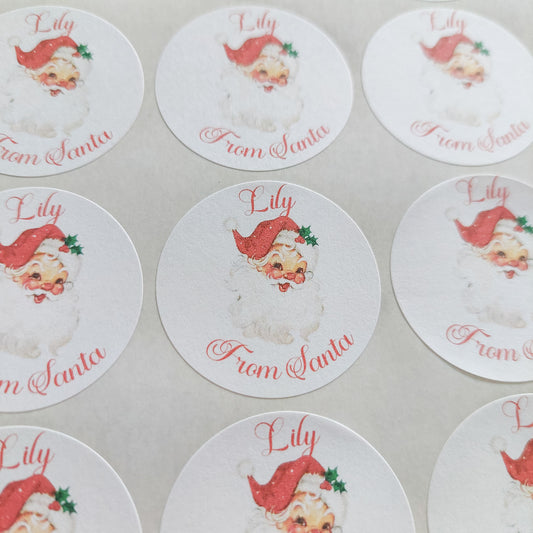 Personalised Santa Stickers