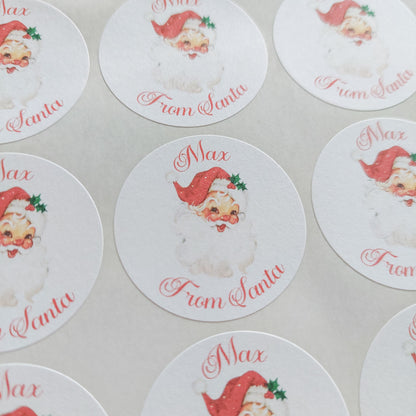 Personalised Santa Stickers