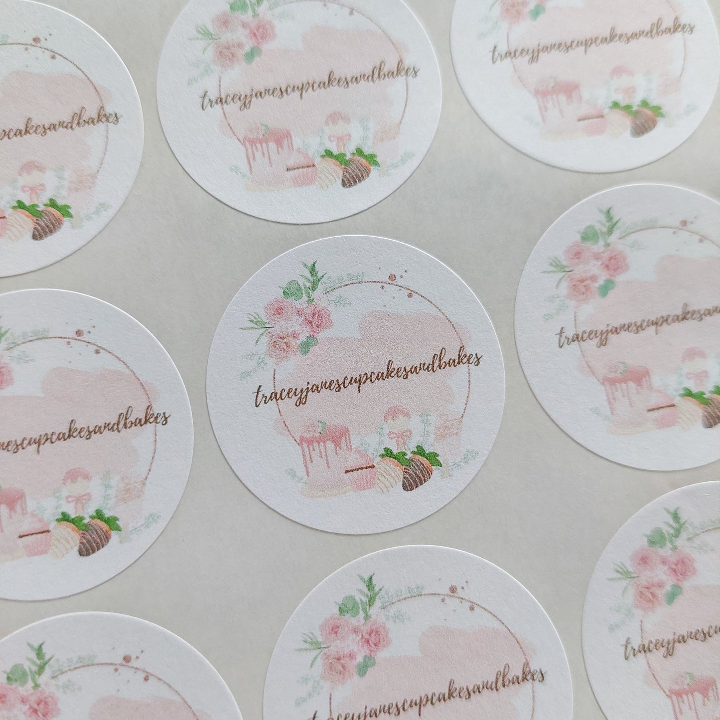 Round Logo Stickers