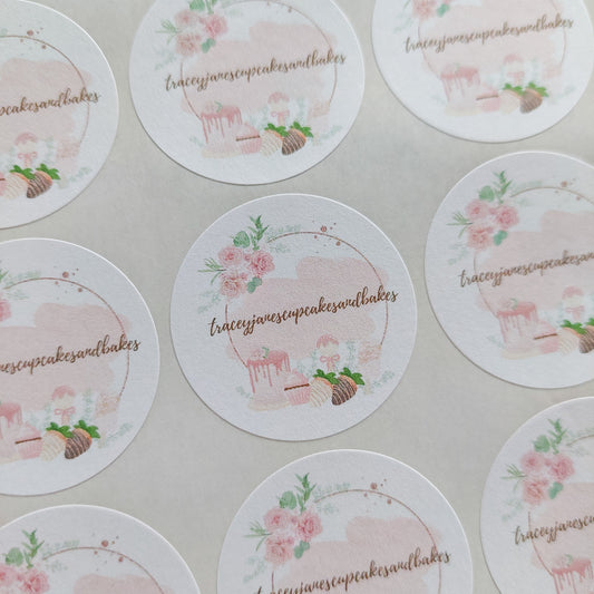 Round Logo Stickers