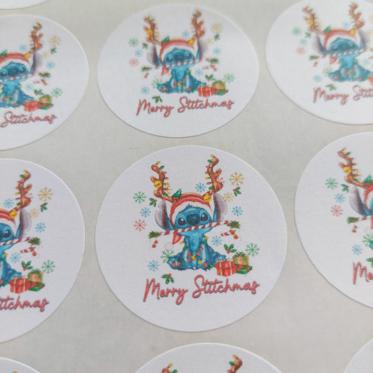 Merry Stitchmas Stickers