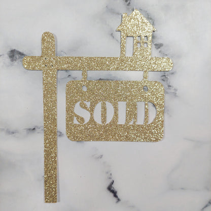 House Sold Sign Cake Topper/Charm