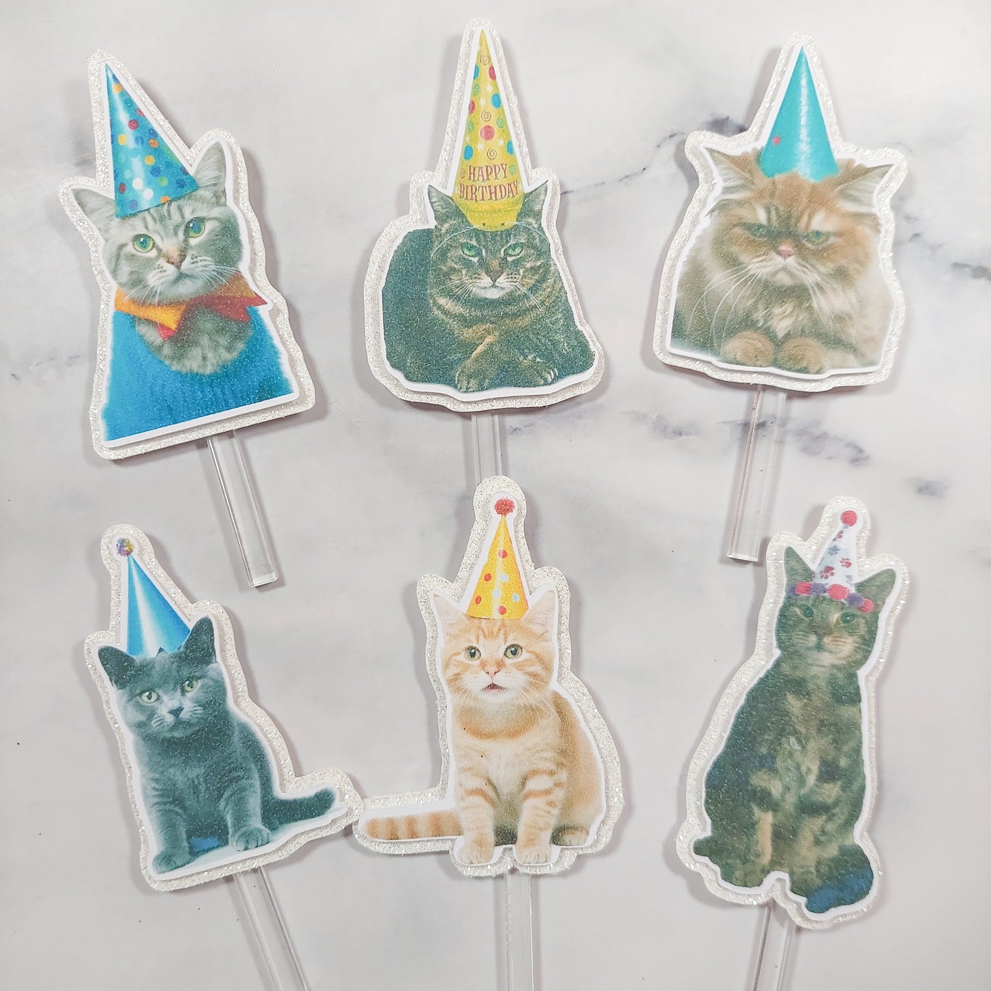 Party Cats Cupcake/Cake Toppers