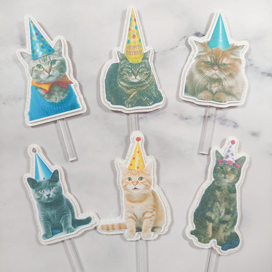 Party Cats Cupcake/Cake Toppers