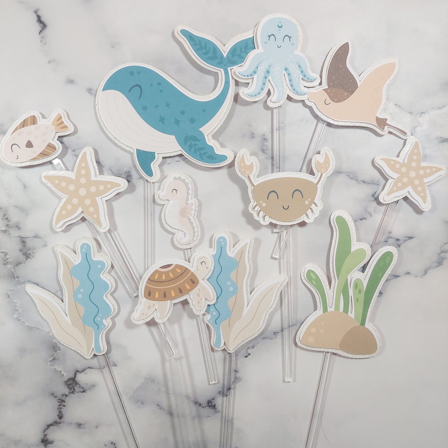 Under the sea Cake Toppers