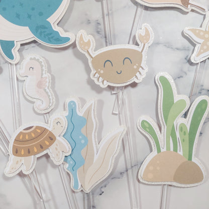 Under the sea Cake Toppers