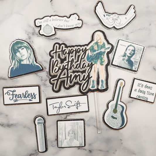 Taylor Swift Cake Topper Set