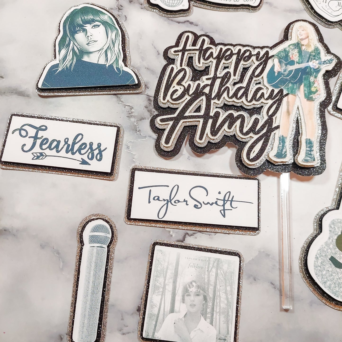 Taylor Swift Cake Topper Set