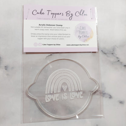 Pride Love is love debosser Stamp