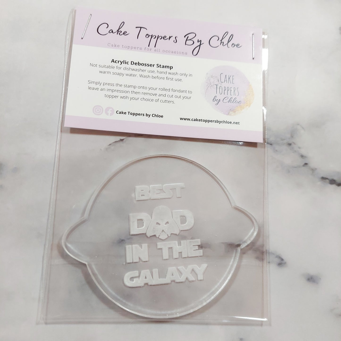 Best dad in the galaxy Debosser Stamp