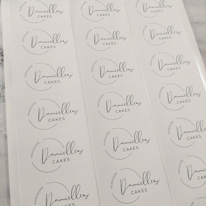 Rectangle Logo Stickers