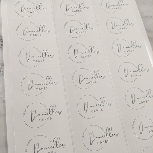 Rectangle Logo Stickers