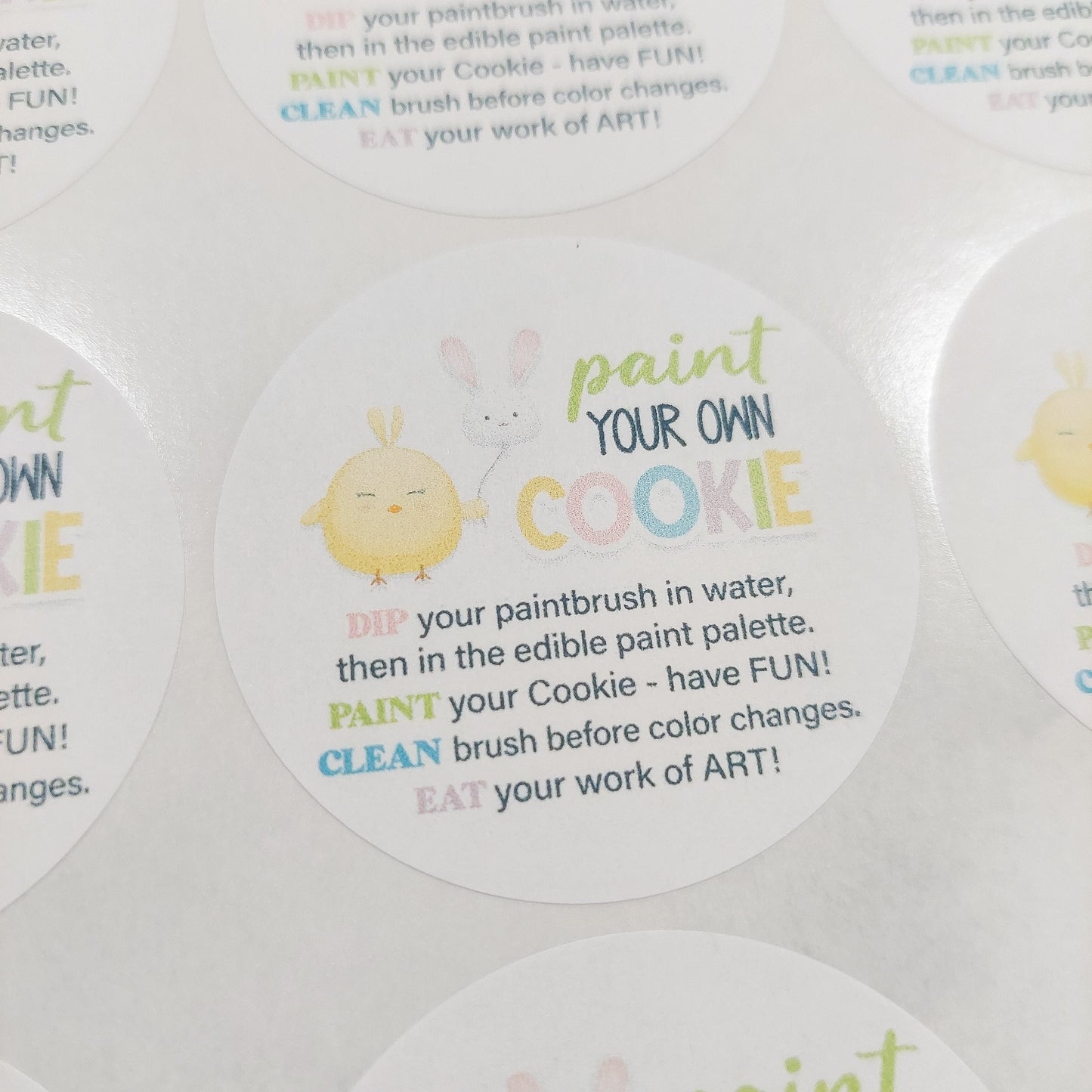 Paint your own cookies Stickers